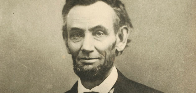Lincoln and slavery, a political cartoon
