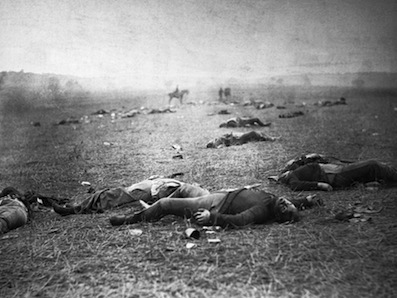 Dead soldiers after the Battle of Gettysburg Dead soldiers after the Battle of Gettysburg