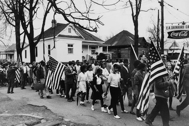 A civil rights march in Alabama