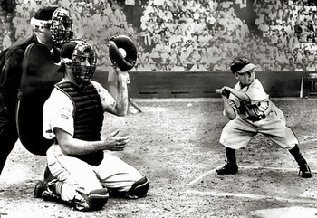 Eddie Gaedel, the baseball playing midget, 1951
