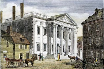 The building of the First Bank of the United States