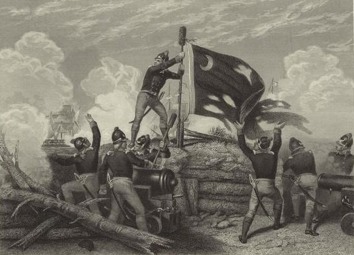 Fort Sullivan, Raising the Flag Fort Sullivan, Raising the Flag