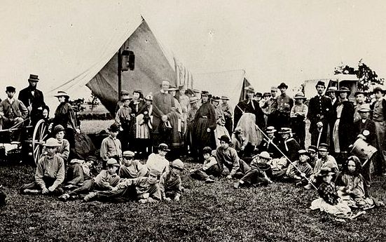 The Gunnery Camp in 1861