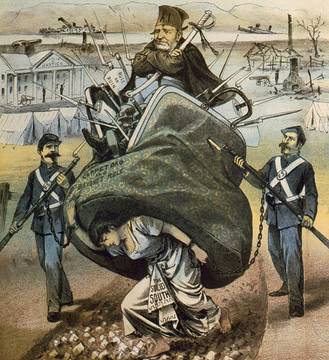 Reconstruction and General Grant, as depicted in Puck Magazine