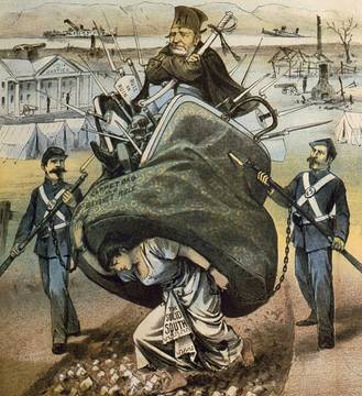 Reconstruction, depicted in Puck Magazine Reconstruction and General Grant, as depicted in Puck Magazine