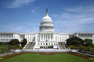 Both houses of Congress meet in the United States Capitol