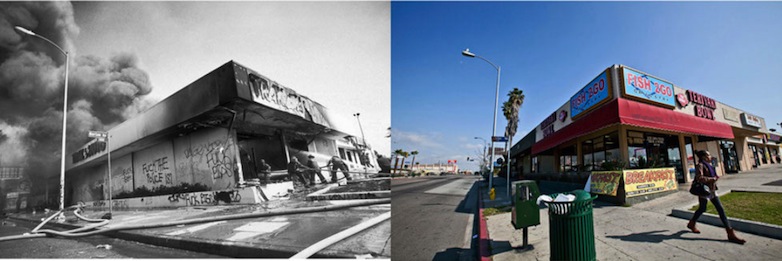 Washington & Norton, Arlington Heights, L.A. Riots Washington & Norton, Arlington Heights, L.A. Riots