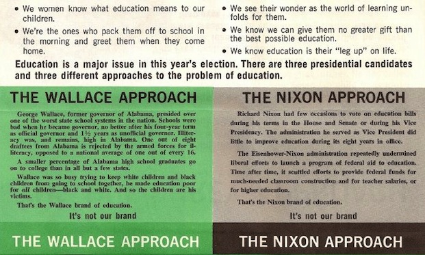 Anti-Wallace and Nixon pamphlet, 1968 Anti-Wallace and Nixon pamphlet, 1968