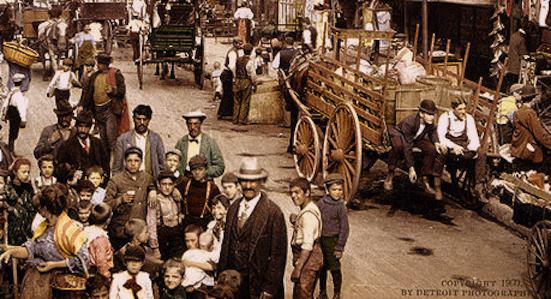 Italian Mulberry Street, New York, early 1900s